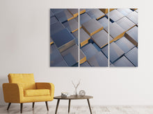 Laden Sie das Bild in den Galerie-Viewer, Leinwandbild 3-teilig Cube 6