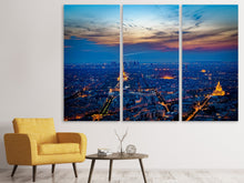 Laden Sie das Bild in den Galerie-Viewer, Leinwandbild 3-teilig Der Eiffelturm in Frankreich