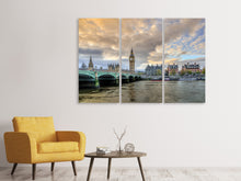 Laden Sie das Bild in den Galerie-Viewer, Leinwandbild 3-teilig London UK