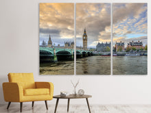 Laden Sie das Bild in den Galerie-Viewer, Leinwandbild 3-teilig London UK