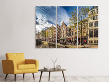 Laden Sie das Bild in den Galerie-Viewer, Leinwandbild 3-teilig Am Kanal