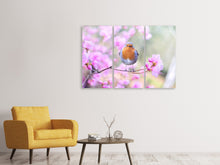 Laden Sie das Bild in den Galerie-Viewer, Leinwandbild 3-teilig Frühlings Vogel