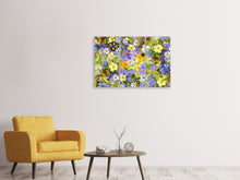Laden Sie das Bild in den Galerie-Viewer, Leinwandbild 3-teilig Frische Frühlingsblumen