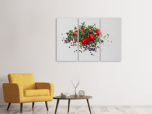 Laden Sie das Bild in den Galerie-Viewer, Leinwandbild 3-teilig Tomaten und Thymian