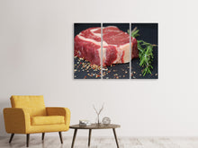 Laden Sie das Bild in den Galerie-Viewer, Leinwandbild 3-teilig Frisches Fleisch