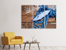 Laden Sie das Bild in den Galerie-Viewer, Leinwandbild 3-teilig Frisch gefangener Fisch