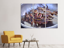 Laden Sie das Bild in den Galerie-Viewer, Leinwandbild 3-teilig Gegrillter Tintenfisch