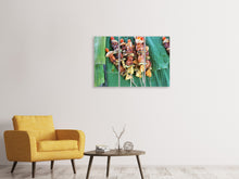 Laden Sie das Bild in den Galerie-Viewer, Leinwandbild 3-teilig Gegrillte Fleischspiesse