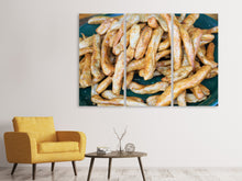 Laden Sie das Bild in den Galerie-Viewer, Leinwandbild 3-teilig Pommes Frites