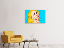 Laden Sie das Bild in den Galerie-Viewer, Leinwandbild 3-teilig Pop-Art Beauty