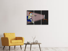 Laden Sie das Bild in den Galerie-Viewer, Leinwandbild 3-teilig Mein TV