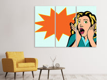 Laden Sie das Bild in den Galerie-Viewer, Leinwandbild 3-teilig Oh !
