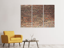 Laden Sie das Bild in den Galerie-Viewer, Leinwandbild 3-teilig Brick Wall