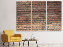 Laden Sie das Bild in den Galerie-Viewer, Leinwandbild 3-teilig Brick Wall
