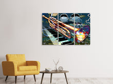 Laden Sie das Bild in den Galerie-Viewer, Leinwandbild 3-teilig Let The Music Play