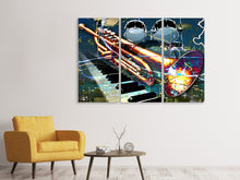 Laden Sie das Bild in den Galerie-Viewer, Leinwandbild 3-teilig Let The Music Play