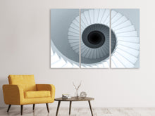 Laden Sie das Bild in den Galerie-Viewer, Leinwandbild 3-teilig 3D Wendeltreppe