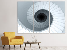 Laden Sie das Bild in den Galerie-Viewer, Leinwandbild 3-teilig 3D Wendeltreppe