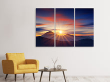Laden Sie das Bild in den Galerie-Viewer, Leinwandbild 3-teilig Märchenhafte Landschaft
