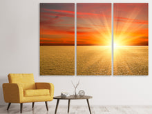 Laden Sie das Bild in den Galerie-Viewer, Leinwandbild 3-teilig Der Sonnenuntergang