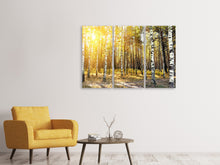 Laden Sie das Bild in den Galerie-Viewer, Leinwandbild 3-teilig Birkenwald