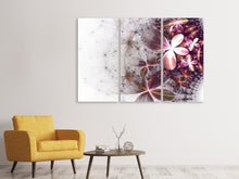 Laden Sie das Bild in den Galerie-Viewer, Leinwandbild 3-teilig Abstrakte Blumen