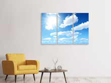 Laden Sie das Bild in den Galerie-Viewer, Leinwandbild 3-teilig Am Himmel