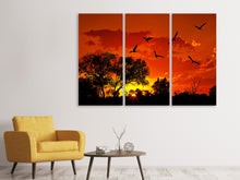 Laden Sie das Bild in den Galerie-Viewer, Leinwandbild 3-teilig African Feeling