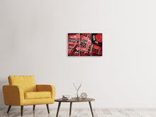 Laden Sie das Bild in den Galerie-Viewer, Leinwandbild 3-teilig Writings Music Grunge