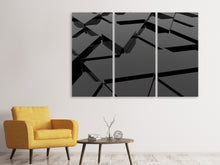 Laden Sie das Bild in den Galerie-Viewer, Leinwandbild 3-teilig 3D-Dreiecksflächen