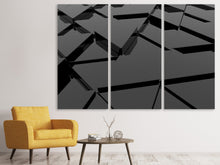 Laden Sie das Bild in den Galerie-Viewer, Leinwandbild 3-teilig 3D-Dreiecksflächen