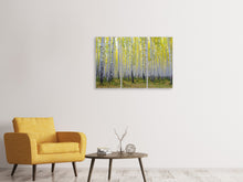 Laden Sie das Bild in den Galerie-Viewer, Leinwandbild 3-teilig Herbstlicher Birkenwald