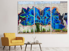 Laden Sie das Bild in den Galerie-Viewer, Leinwandbild 3-teilig Graffiti NYC