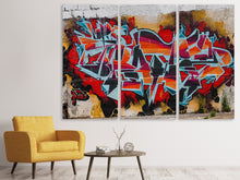 Laden Sie das Bild in den Galerie-Viewer, Leinwandbild 3-teilig New York Graffiti