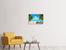 Laden Sie das Bild in den Galerie-Viewer, Leinwandbild 3-teilig Strandparadies