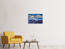Laden Sie das Bild in den Galerie-Viewer, Leinwandbild 3-teilig Der Lavendel und das Meer