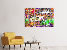 Laden Sie das Bild in den Galerie-Viewer, Leinwandbild 3-teilig Writings