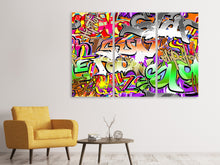 Laden Sie das Bild in den Galerie-Viewer, Leinwandbild 3-teilig Writings