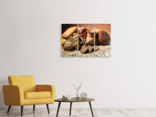 Laden Sie das Bild in den Galerie-Viewer, Leinwandbild 3-teilig Frühstücksbrote