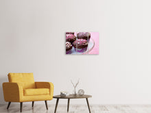 Laden Sie das Bild in den Galerie-Viewer, Leinwandbild 3-teilig Muffins