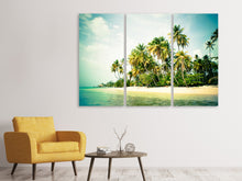 Laden Sie das Bild in den Galerie-Viewer, Leinwandbild 3-teilig Tobago Cays