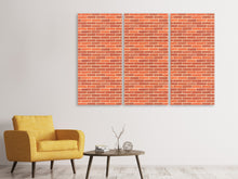 Laden Sie das Bild in den Galerie-Viewer, Leinwandbild 3-teilig Backsteine