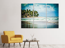 Laden Sie das Bild in den Galerie-Viewer, Leinwandbild 3-teilig The Beach