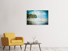 Laden Sie das Bild in den Galerie-Viewer, Leinwandbild 3-teilig The Beach