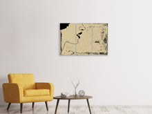Laden Sie das Bild in den Galerie-Viewer, Leinwandbild 3-teilig Frauenportrait im Grungestil