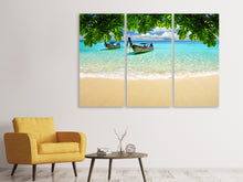 Laden Sie das Bild in den Galerie-Viewer, Leinwandbild 3-teilig Ein Blick auf das Meer