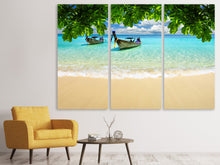 Laden Sie das Bild in den Galerie-Viewer, Leinwandbild 3-teilig Ein Blick auf das Meer