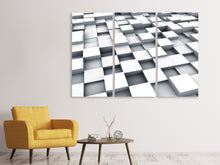 Laden Sie das Bild in den Galerie-Viewer, Leinwandbild 3-teilig 3D-Kubus