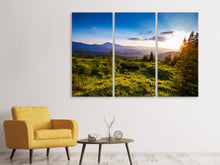 Laden Sie das Bild in den Galerie-Viewer, Leinwandbild 3-teilig Friedliche Landschaft