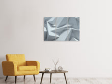 Laden Sie das Bild in den Galerie-Viewer, Leinwandbild 3-teilig 3D-Kristallo